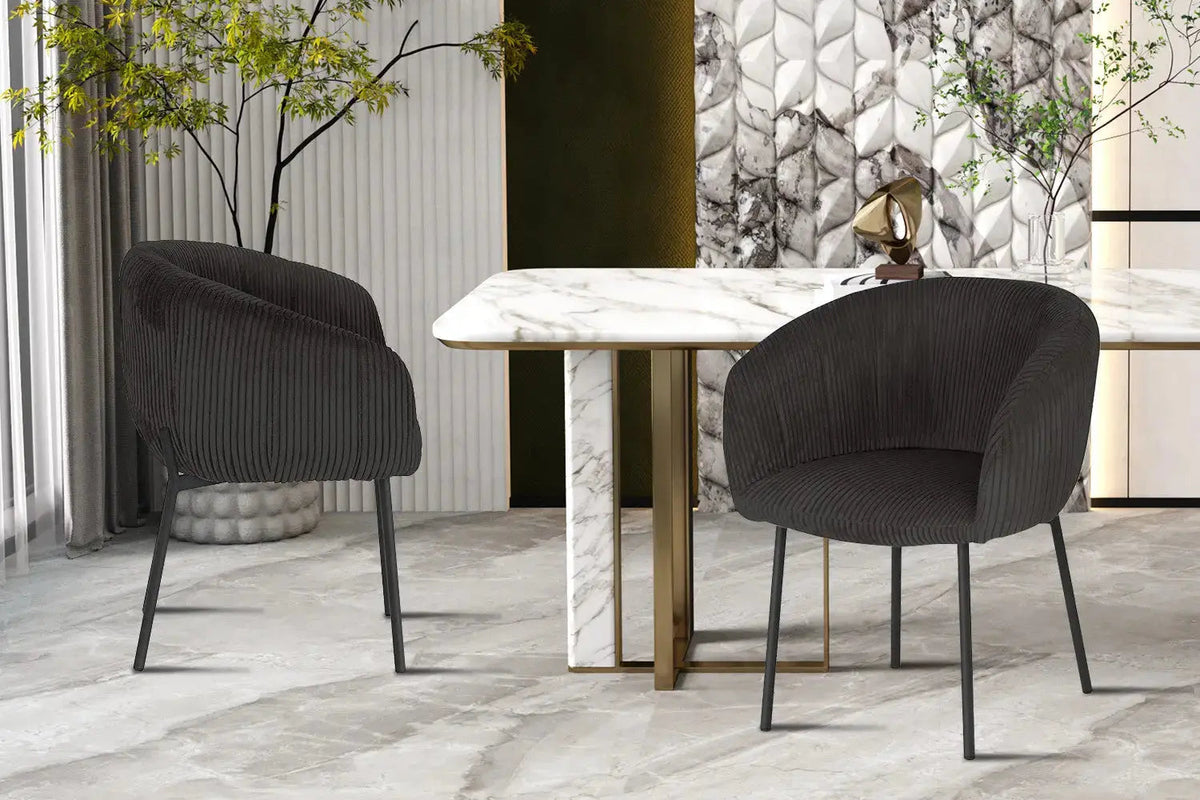 Chaises de Salle à Manger SAVINA avec Accoudoirs - 57 x 62 cm