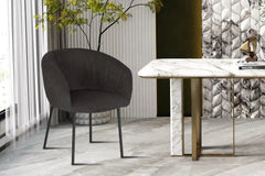 Chaises de Salle à Manger SAVINA avec Accoudoirs - 57 x 62 cm