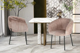Chaises de Salle à Manger SAVINA avec Accoudoirs - 57 x 62 cm