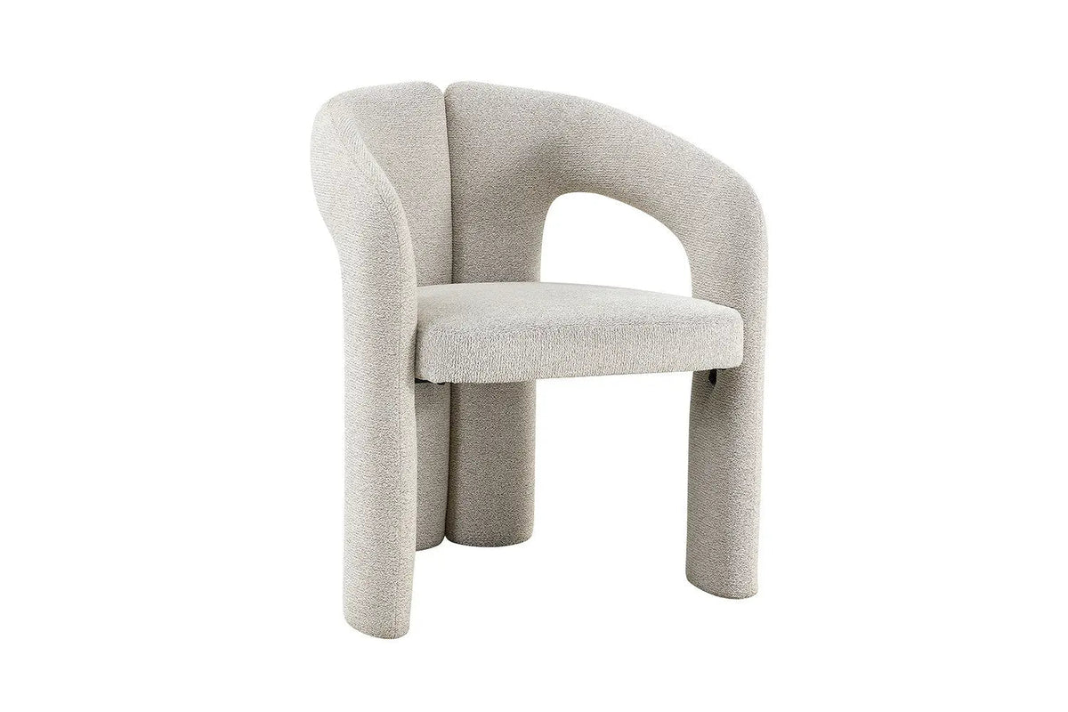 Chaises de Salle à Manger avec Accoudoirs BEJAYA en Tissu - 63 x 62 cm