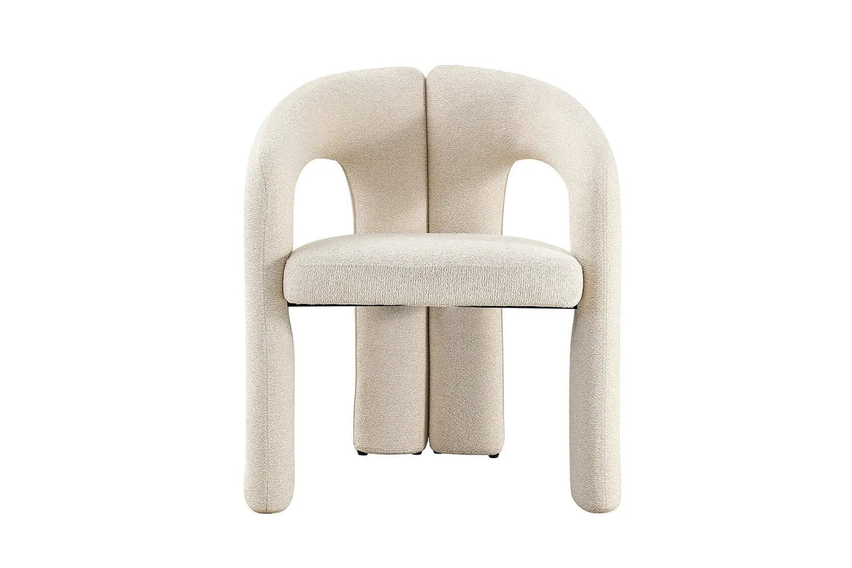 Chaises de Salle à Manger avec Accoudoirs BEJAYA en Tissu - 63 x 62 cm