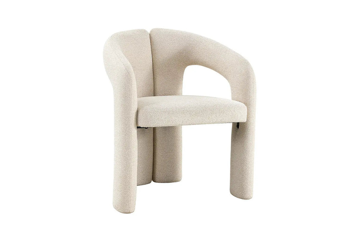 Chaises de Salle à Manger avec Accoudoirs BEJAYA en Tissu - 63 x 62 cm