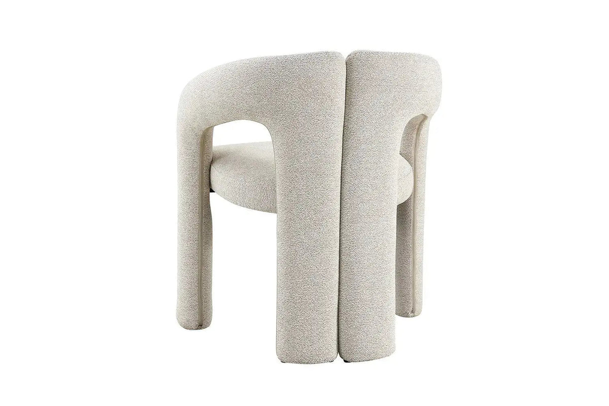 Chaises de Salle à Manger avec Accoudoirs BEJAYA en Tissu - 63 x 62 cm