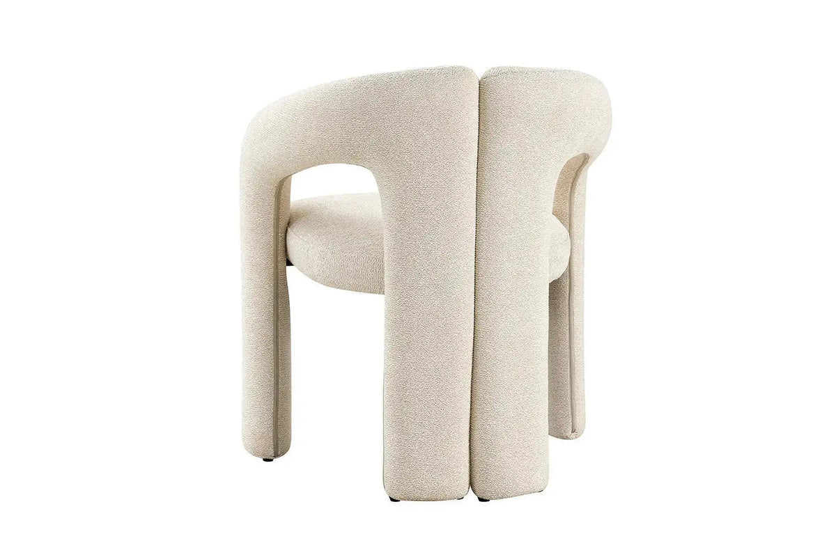 Chaises de Salle à Manger avec Accoudoirs BEJAYA en Tissu - 63 x 62 cm