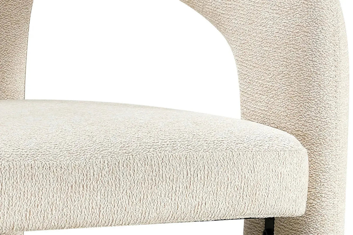 Chaises de Salle à Manger avec Accoudoirs BEJAYA en Tissu - 63 x 62 cm