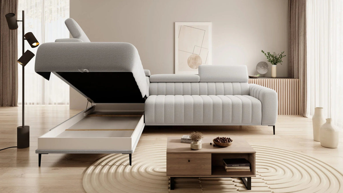 CANAPÉ D'ANGLE CONVERTIBLE GONDO L