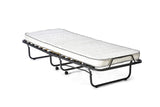 Lit pliable ETHIOPIA 90x200 cm métal Noir avec Matelas Mousse 21 kg, épaisseur 11 cm