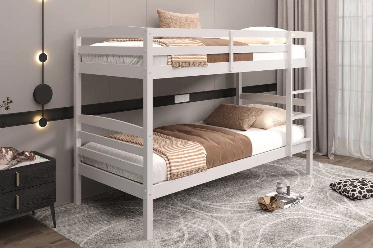 Lit superposé RAY 90x200 Divisible Blanc