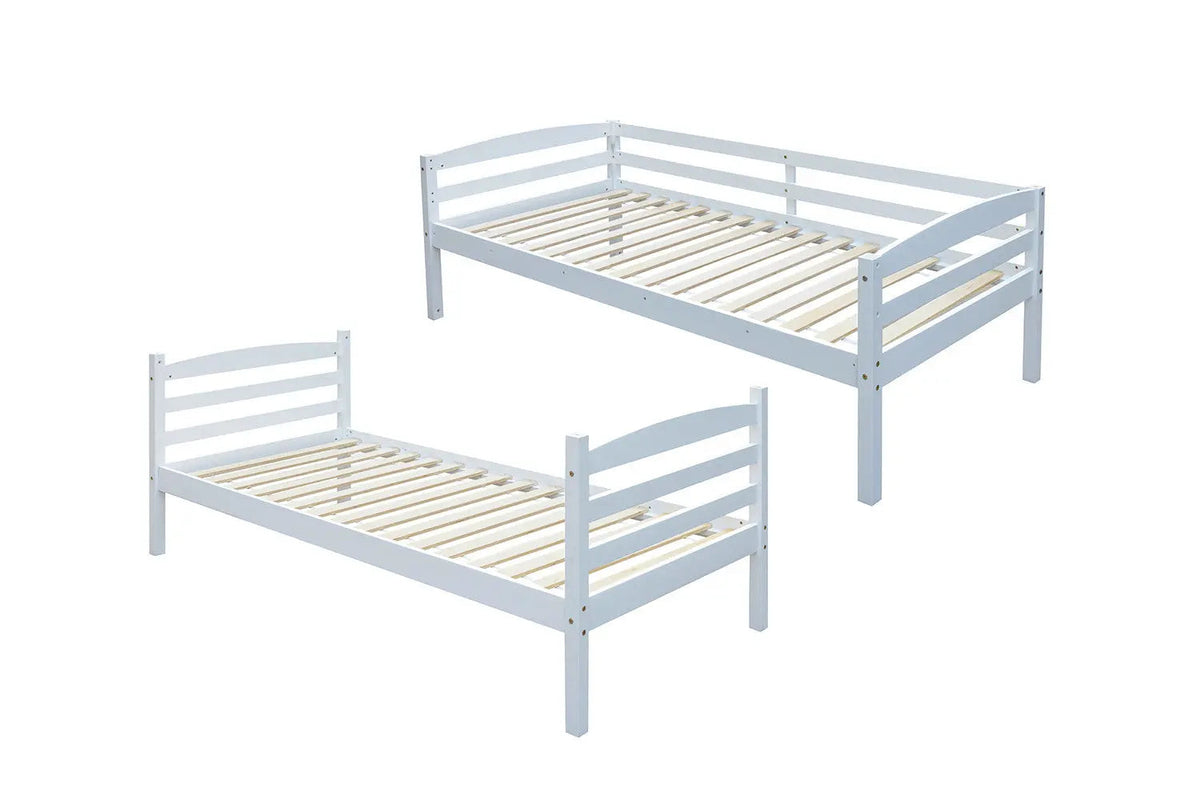 Lit superposé RAY 90x200 Divisible Blanc