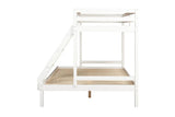 Lit superposé TRYAD en Pin Massif 140/90x200 Blanc
