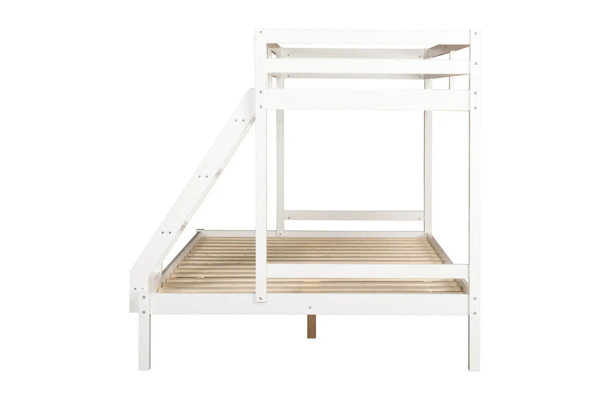 Lit superposé TRYAD en Pin Massif 140/90x200 Blanc