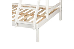 Lit superposé TRYAD en Pin Massif 140/90x200 Blanc