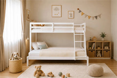 Lit superposé TRYAD en Pin Massif 140/90x200 Blanc
