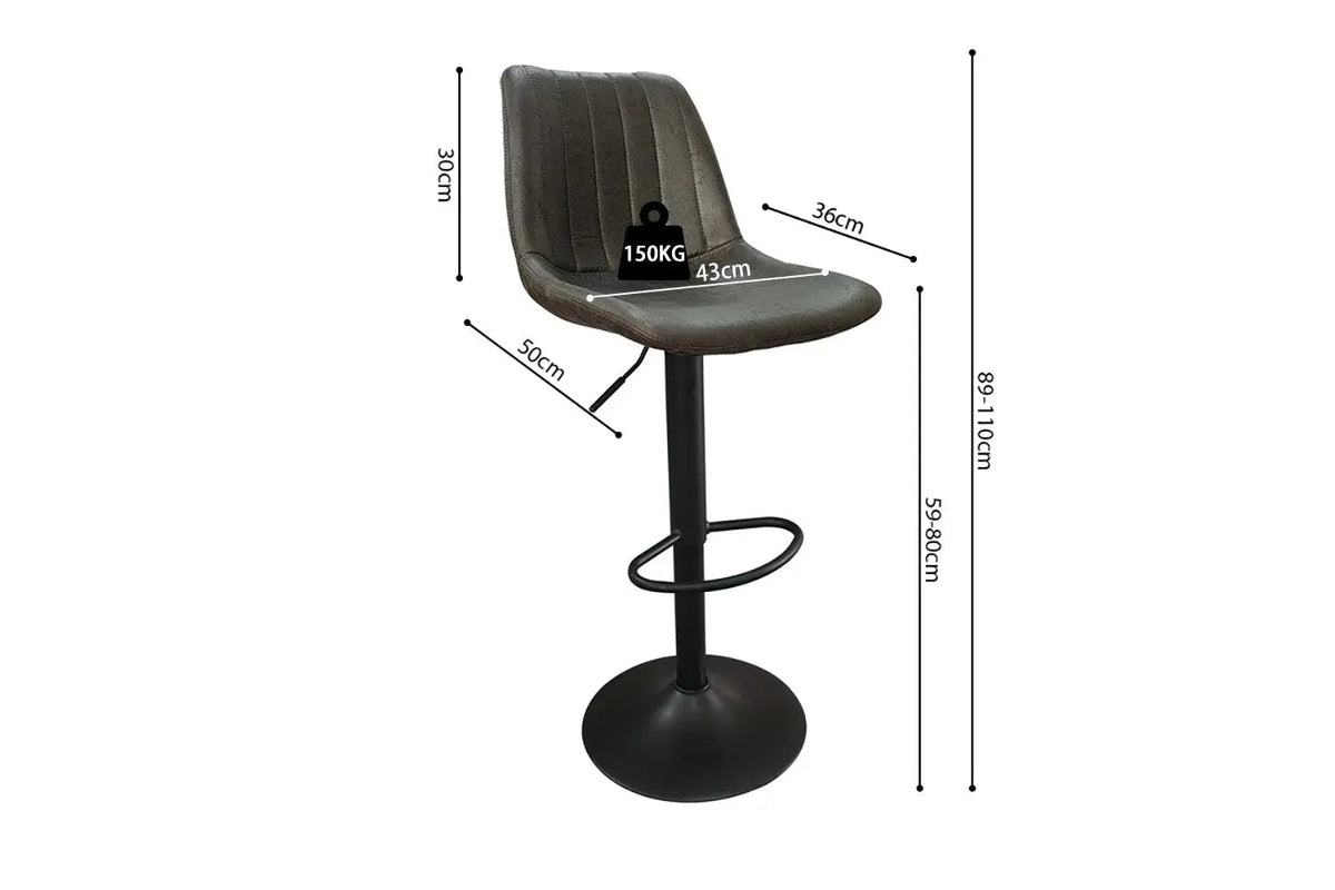 Tabourets de Bar BAYA - H:59-80 cm