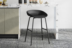 Chaises de Bar HANNA en Polypropylène - 42,5 x 46 cm