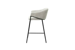 Chaises de Bar HINAYA en Velours Côtelé - 54 x 59 cm