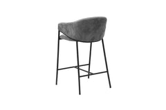 Chaises de Bar HINAYA en Velours Côtelé - 54 x 59 cm