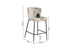 Chaises de Bar LISE - 51,5 x 56 cm