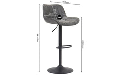 Tabourets de Bar FENNY - H:61-81 cm