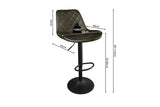 Tabourets de Bar MADYA - H:59-80 cm