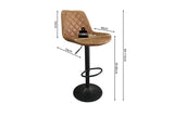 Tabourets de Bar MADYA - H:59-80 cm