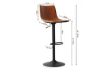 Tabourets de Bar TREVIS - H:61-81 cm
