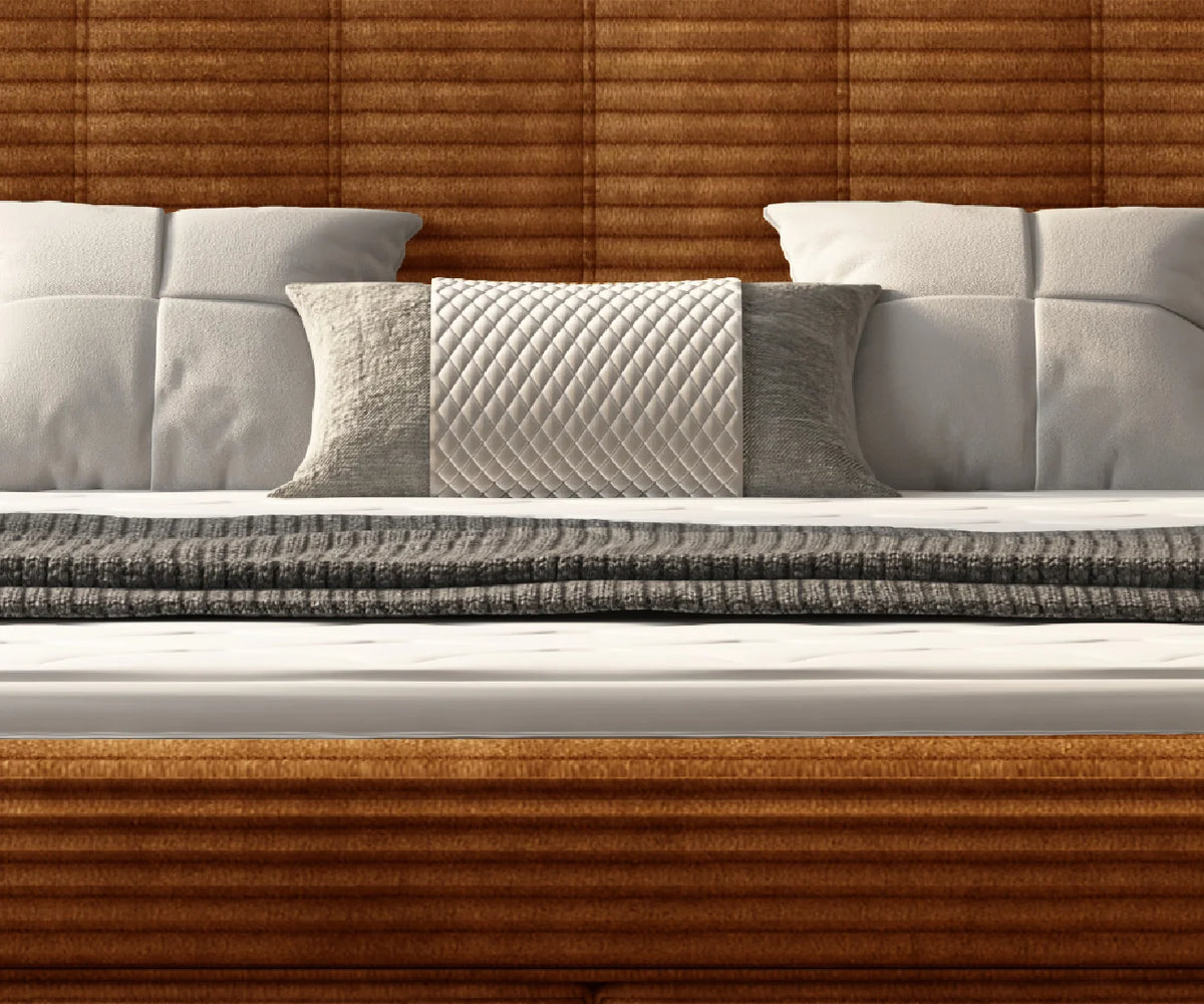 LUCY – Lit Coffre Box Spring avec Matelas Bonnell