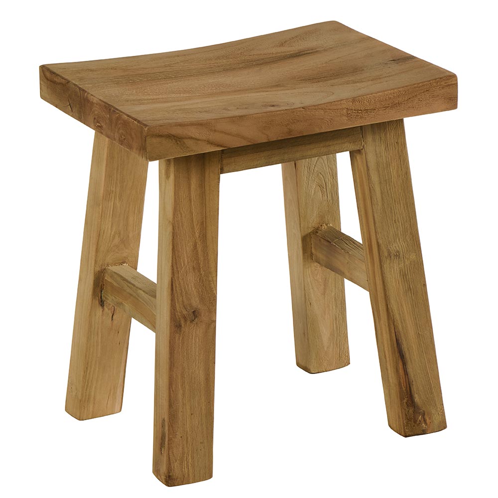 Tabouret INTABOU en teck recyclé