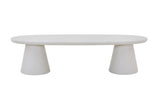 Meuble TV Effet Ciment Ecru TAVINA pour votre salon - 160 cm