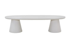 Meuble TV Effet Ciment Ecru TAVINA pour votre salon - 160 cm