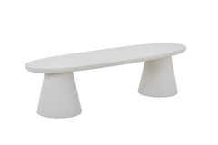 Meuble TV Effet Ciment Ecru TAVINA pour votre salon - 160 cm