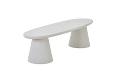 Meuble TV Effet Ciment Ecru TAVINA pour votre salon - 160 cm