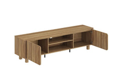 Meuble TV MALYBU Décor Chêne Naturel - 170 x 40 cm