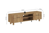 Meuble TV MALYBU Décor Chêne Naturel - 170 x 40 cm
