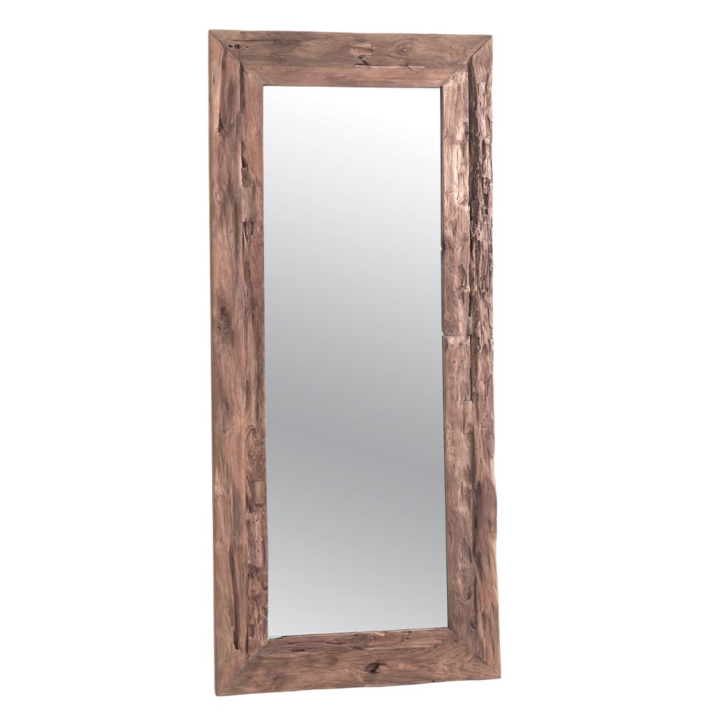 Miroir KELLY en teck recyclé