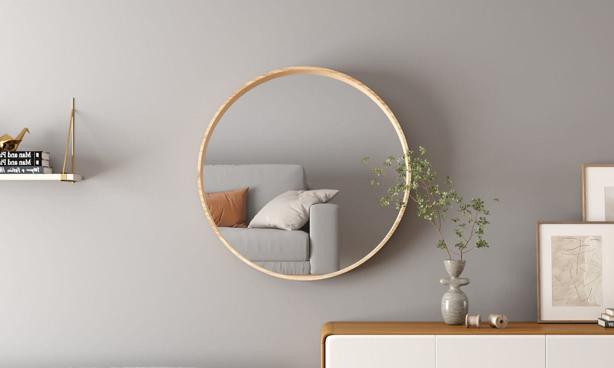 ROSALIE – Miroir Chêne vieilli – 80 x 80 cm