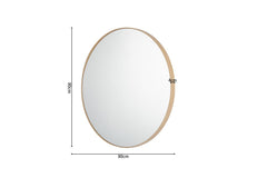 ROSALIE – Miroir Chêne vieilli – 80 x 80 cm