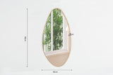 ROMI – Miroir Chêne vieilli – 80 x 50 cm