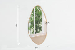 ROMI – Miroir Chêne vieilli – 80 x 50 cm