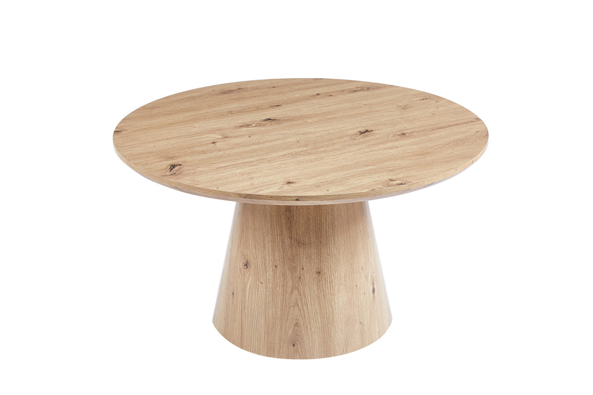 LUKAS – Table Basse Effet Chêne Vieilli – 80cm