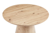 LUKAS – Table Basse Effet Chêne Vieilli – 80cm