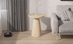 LUKAS – Table Basse Effet Chêne Vieilli – 45 cm
