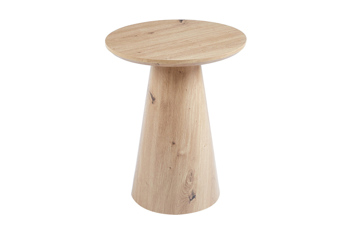 LUKAS – Table Basse Effet Chêne Vieilli – 45 cm