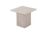 BOBBY – Set de 2 Tables Basses Effet Travertin Beige