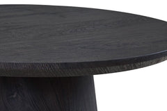 MIKLOS – Table Basse Ronde Décor Brun foncé – 60 cm