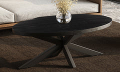 MADEIRA – Table basse Ovale en Bois de Manguier – 130 x 70 cm