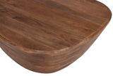 Evan – Table Basse en Bois de Manguier Brun Clair – 107 cm