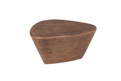 MATTEO – Table Basse en Bois de Manguier Brun Clair – 70 cm