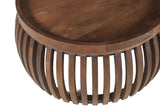CORRY – Set de 2 Tables basses en Bois de manguier Brun clair