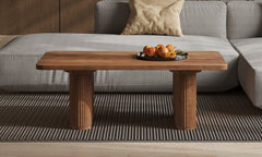 JEAN – Table basse en Bois de Manguier Brun Clair – 120 x 60 cm